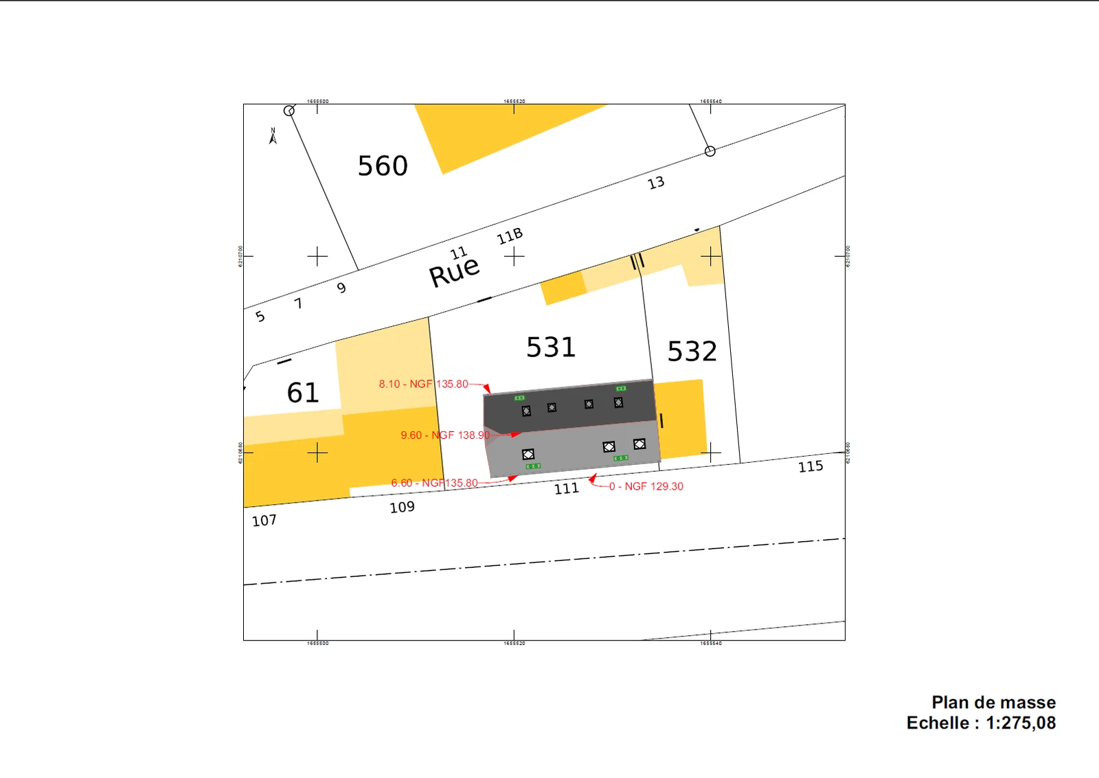 Plan de masse — Velux immeuble
