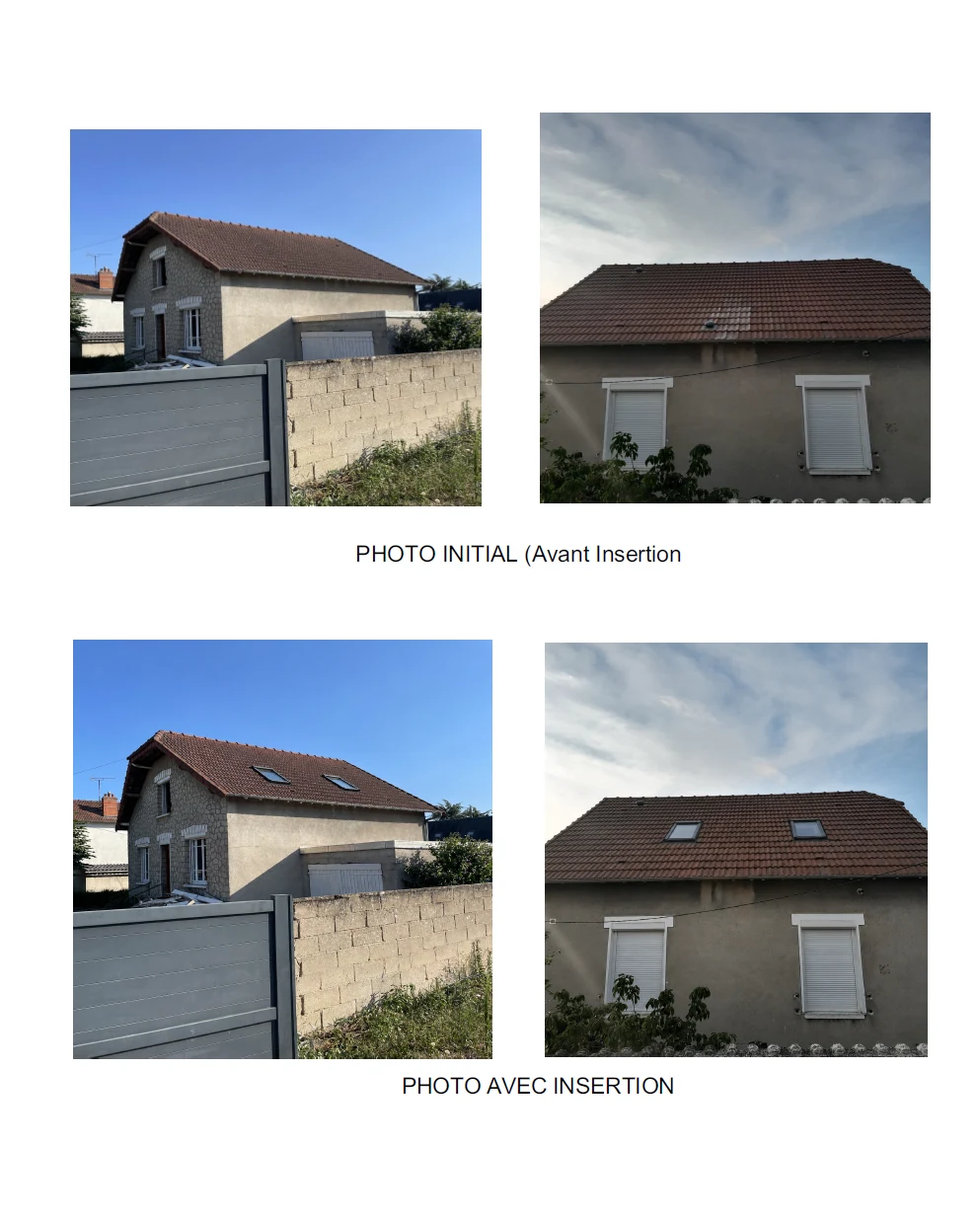 Insertion du projet avant après — Velux